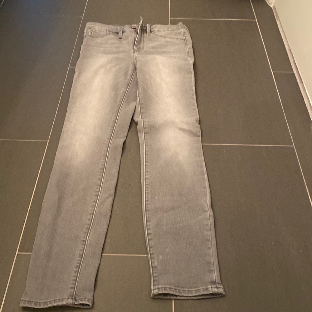 Athleta gray skinny jeans size 4